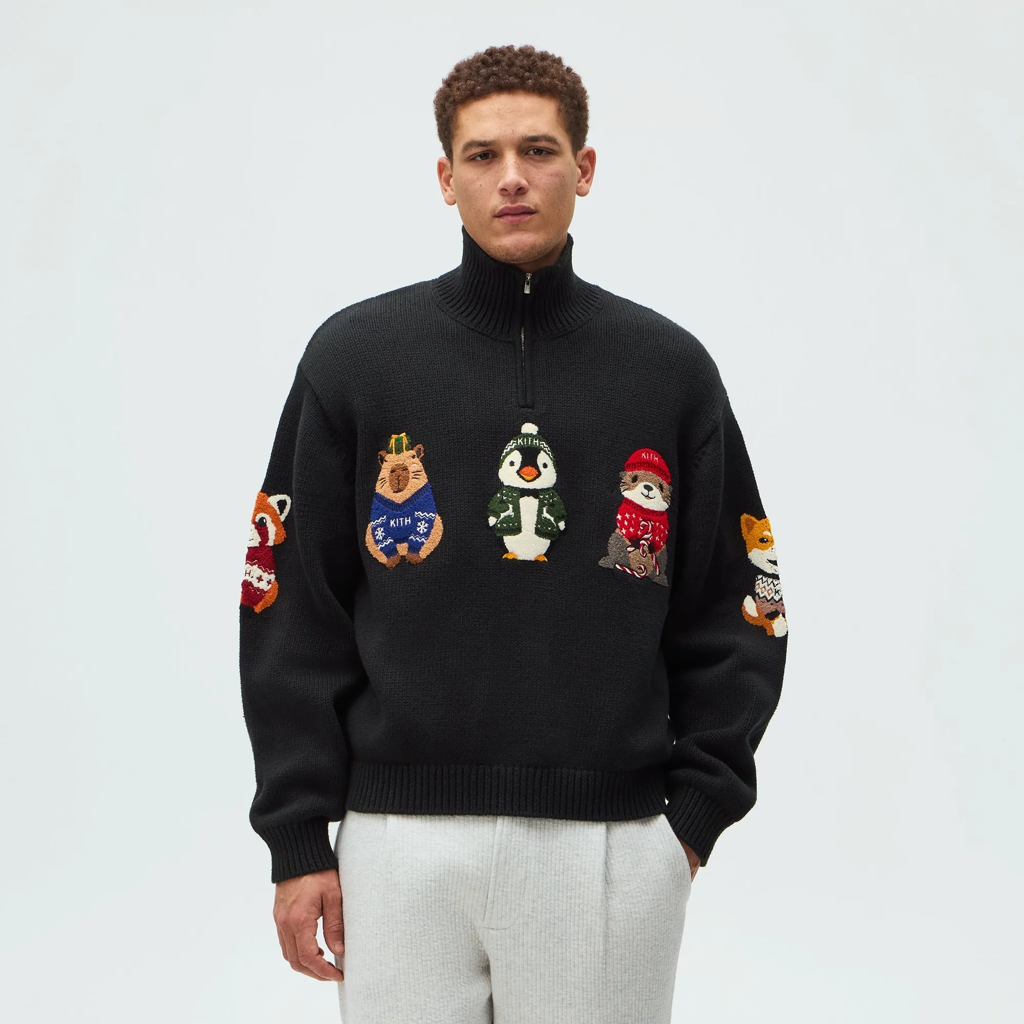 Kithmas Animals Wyona Quarter Zip - Black sold by Kith product image thumbnail 3