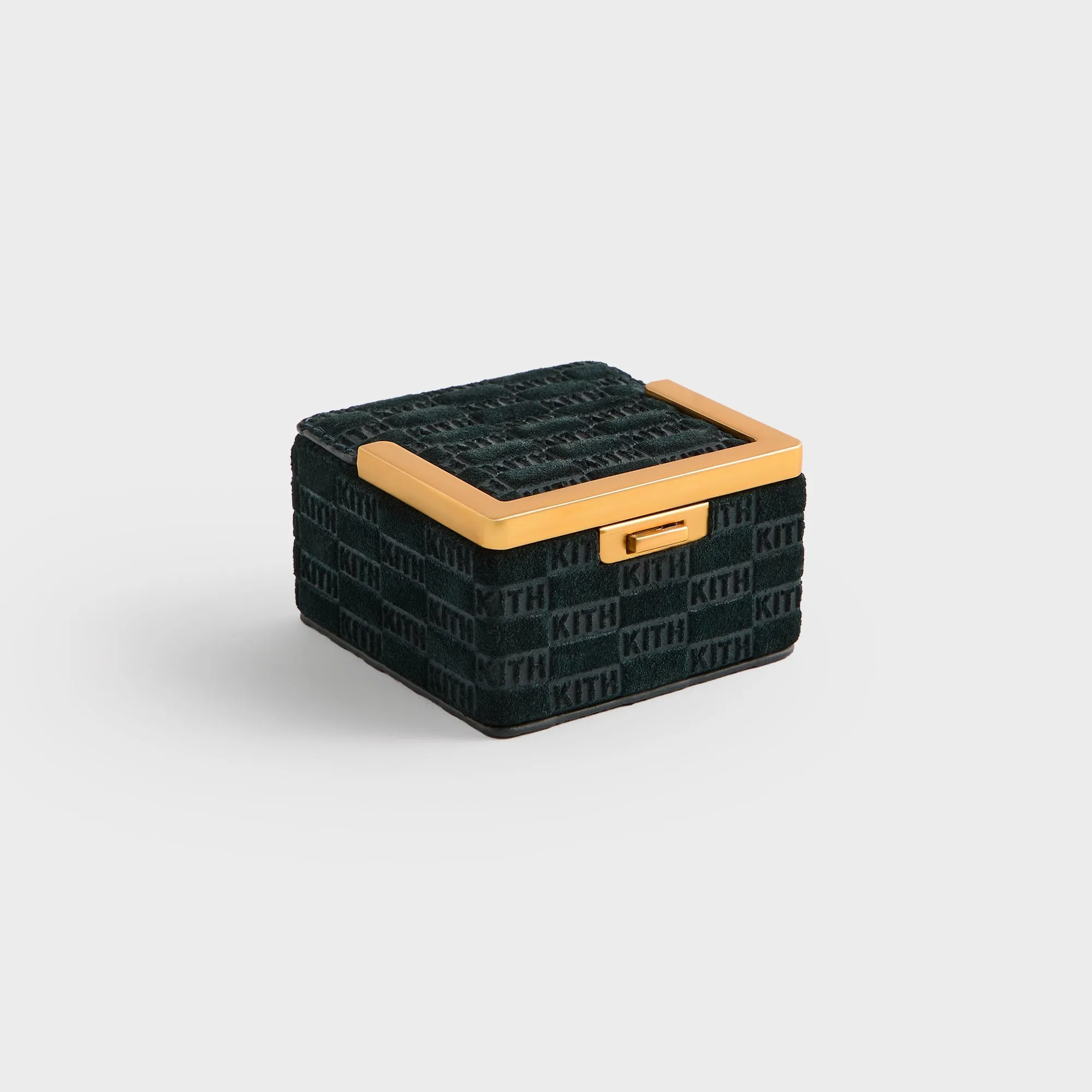 Kithmas Monogram Leather Square Frame Jewelry Case - Stadium sold by Kith