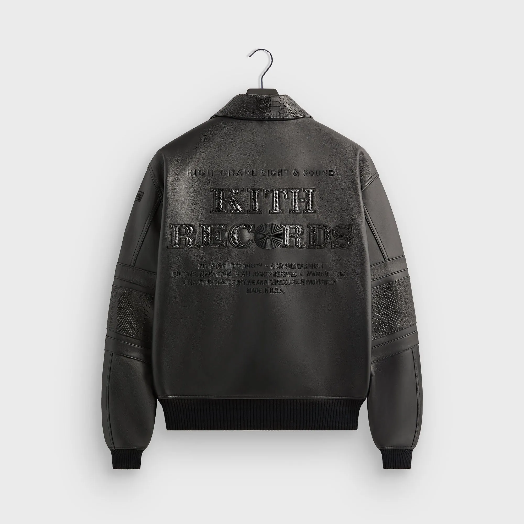 Kith Records for AVIREX Legend Bomber Jacket - Black sold by Kith product image thumbnail 2