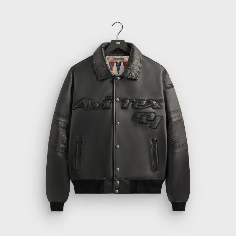 Kith Records for AVIREX Legend Bomber Jacket - Black sold by Kith