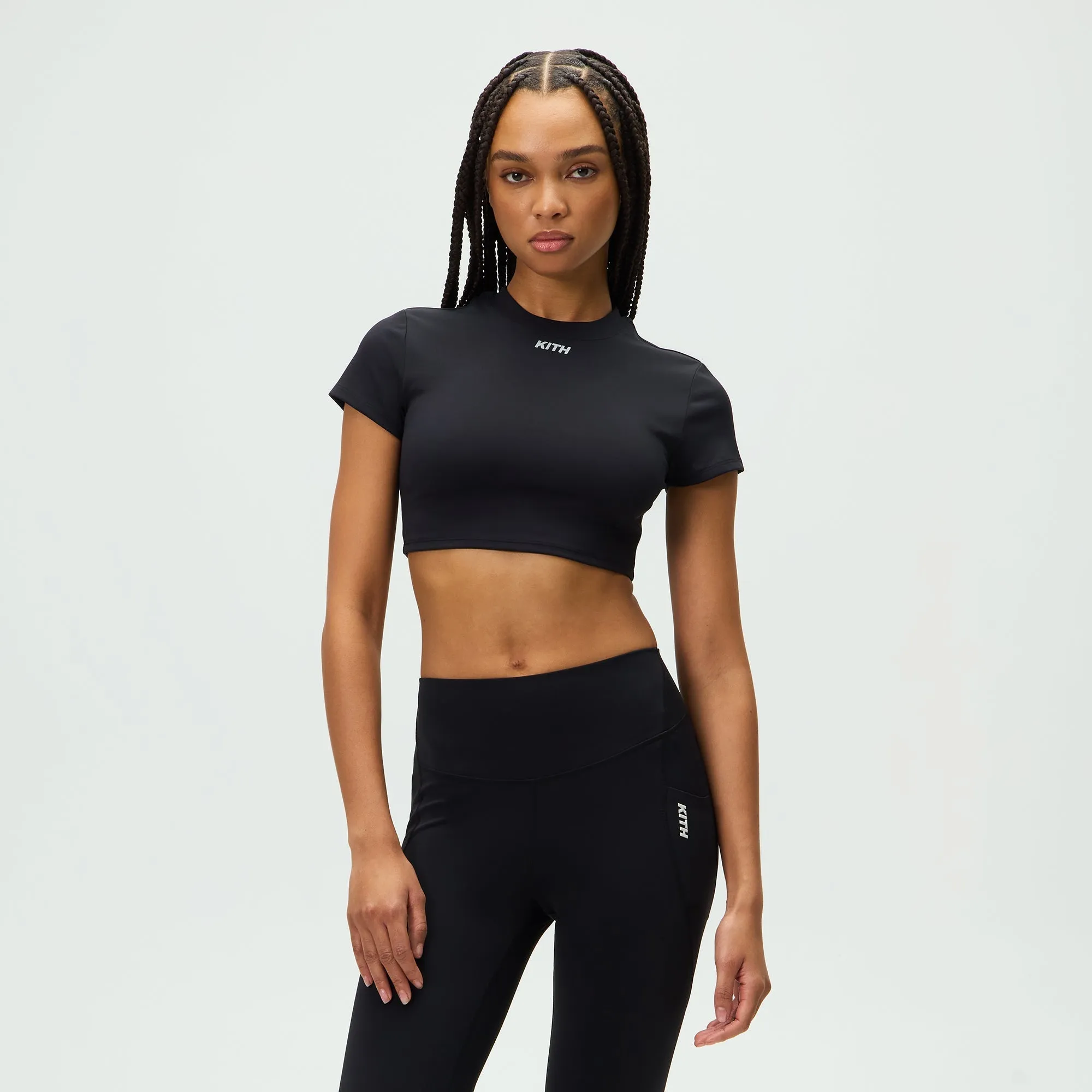 Kith Women Active Misha Crop Tee - Black sold by Kith product image thumbnail 2
