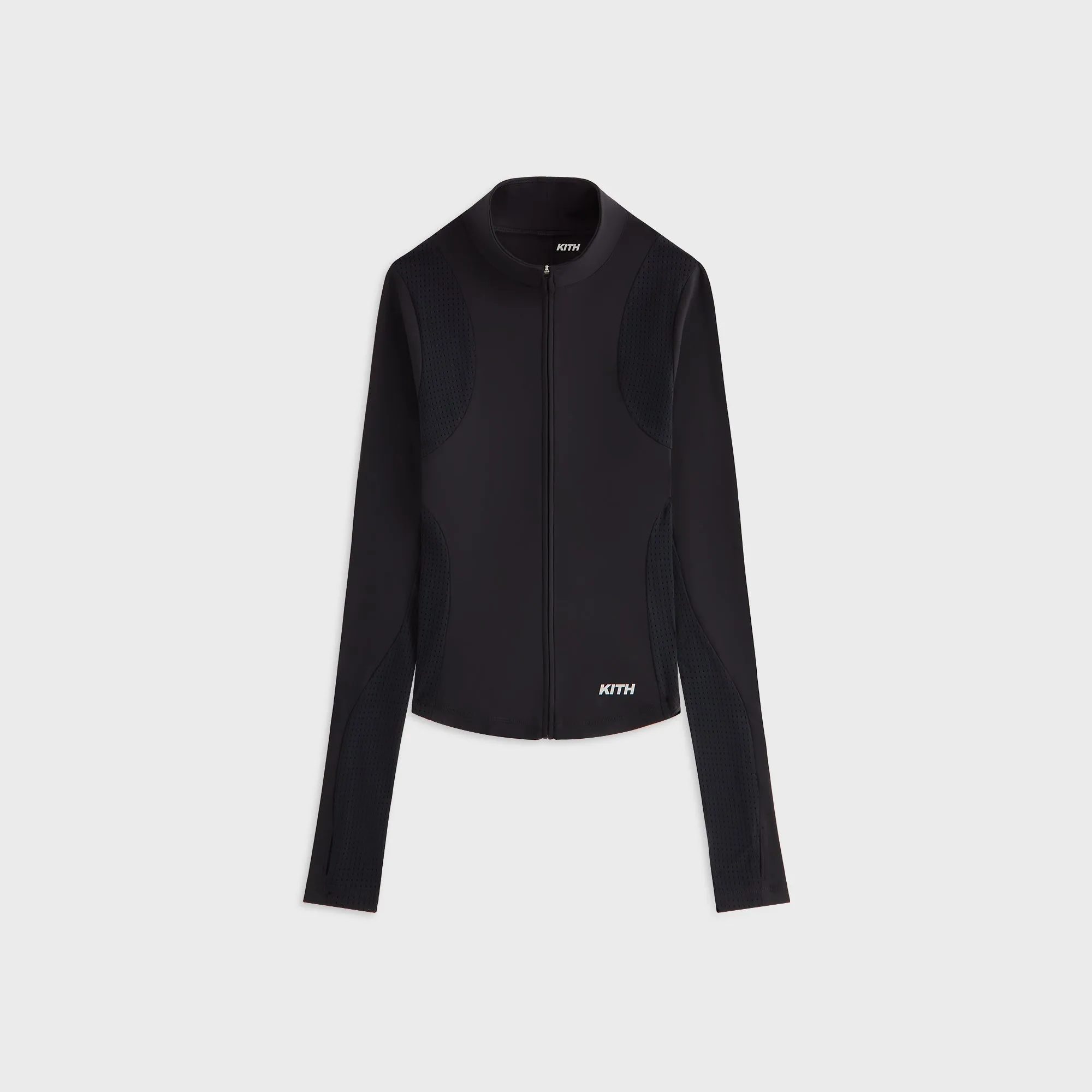Kith Women Alida II Paneled Zip Top - Black sold by Kith