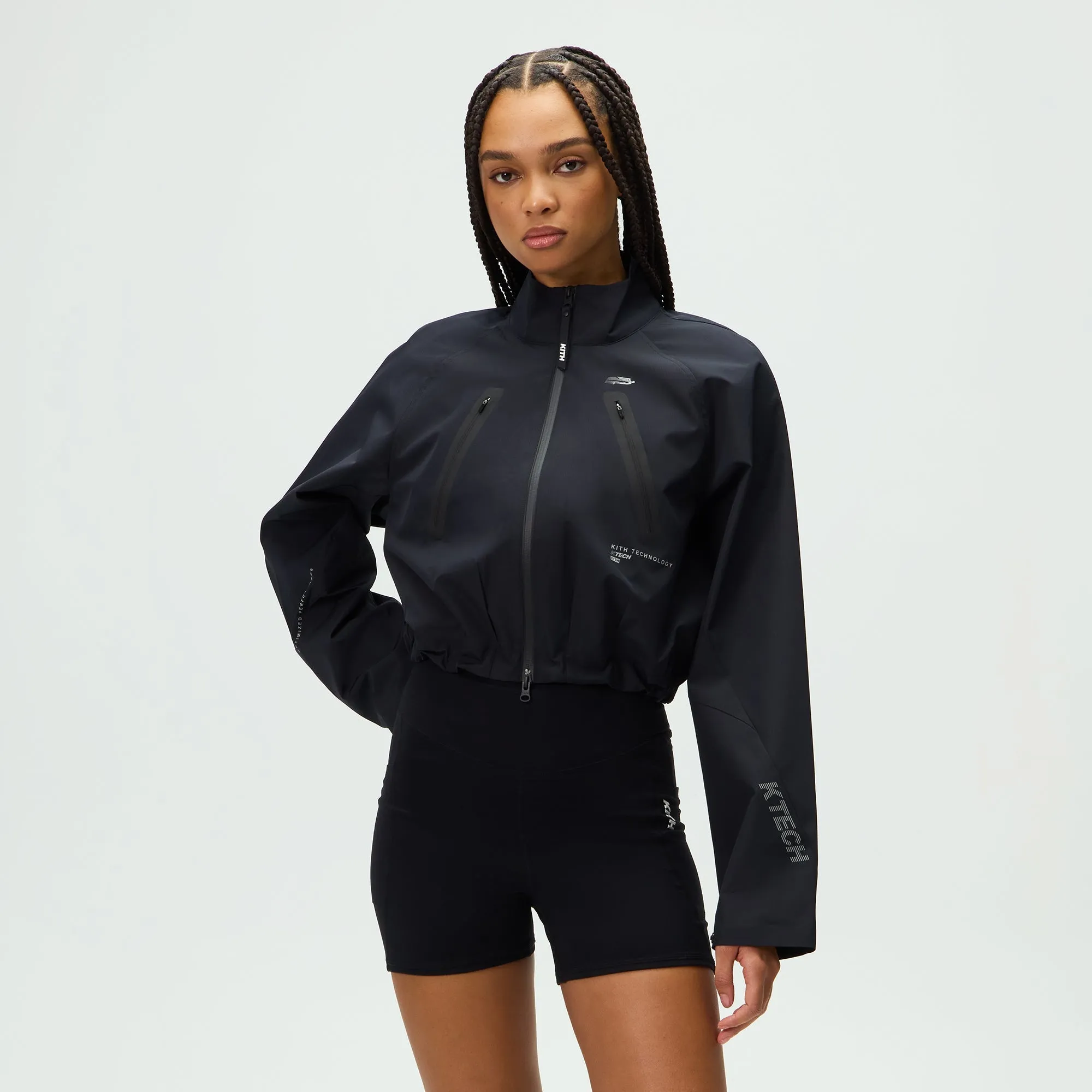 Kith Women Binx Bolero Track Jacket - Black sold by Kith product image thumbnail 2