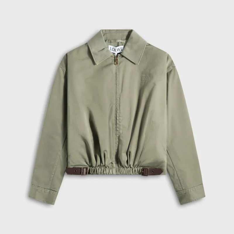 Loewe Belted Jacket - Khaki Green made by Loewe