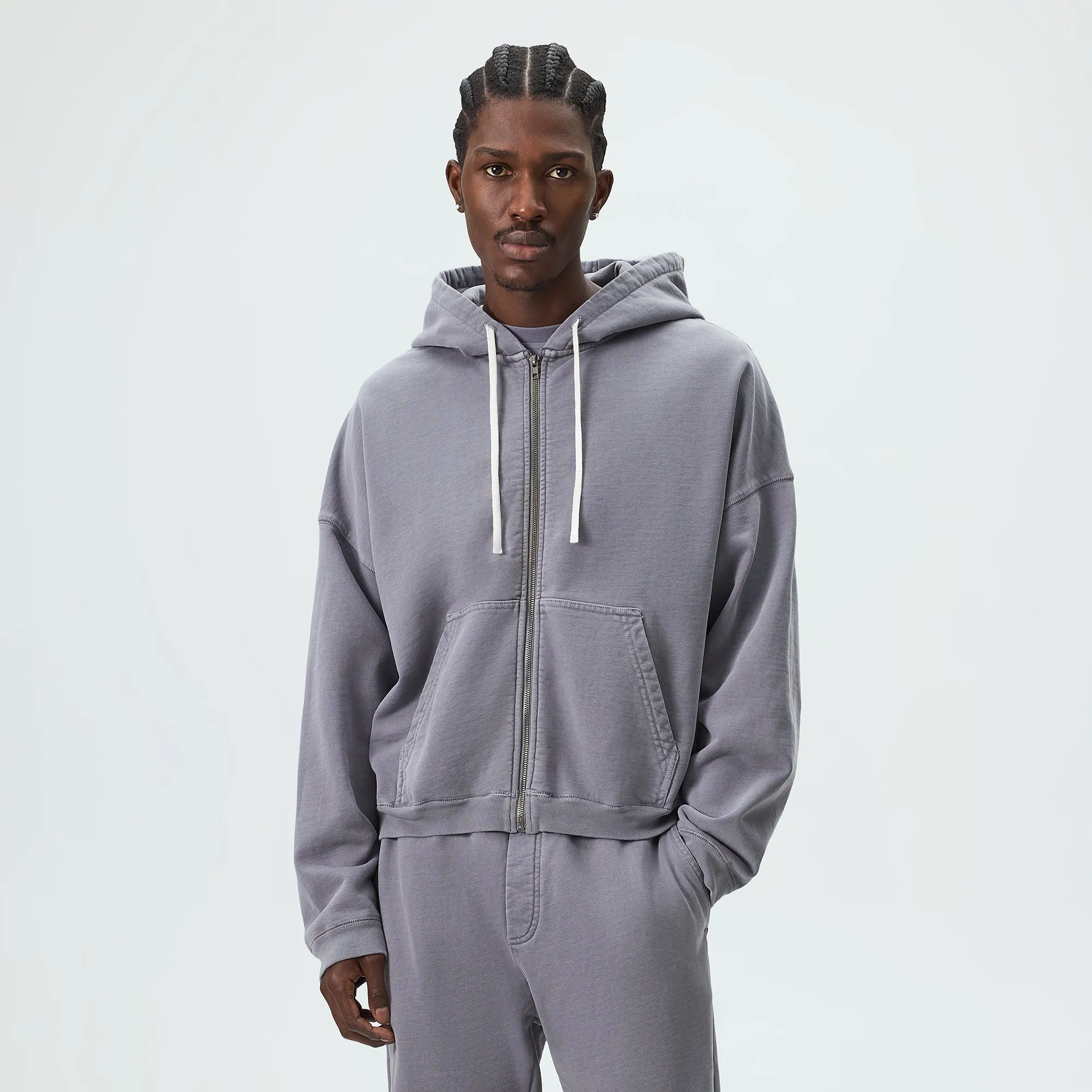 Kith 101 Soft Brushed Terry Braxton Zip Hoodie - Influence sold by Kith product image thumbnail 2