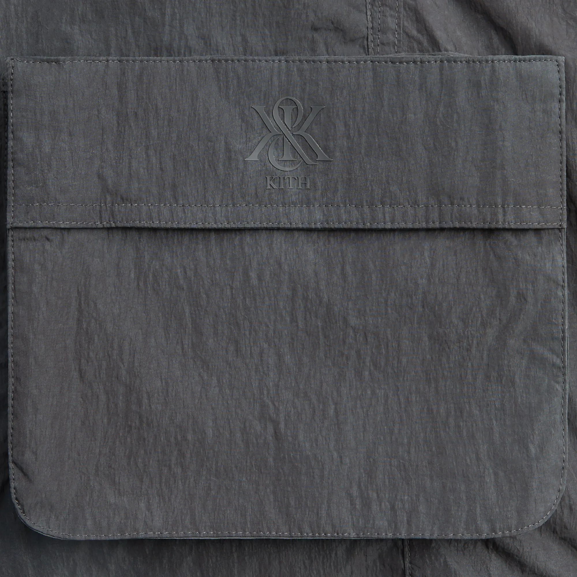 Kith Garment Dye Wrinkle Nylon Evan Cargo Short - Thunder sold by Kith product image thumbnail 3