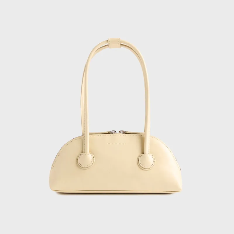 MARGESHERWOOD Bessette Shoulder Bag - Custard Semi Vegetable made by Marge Sherwood