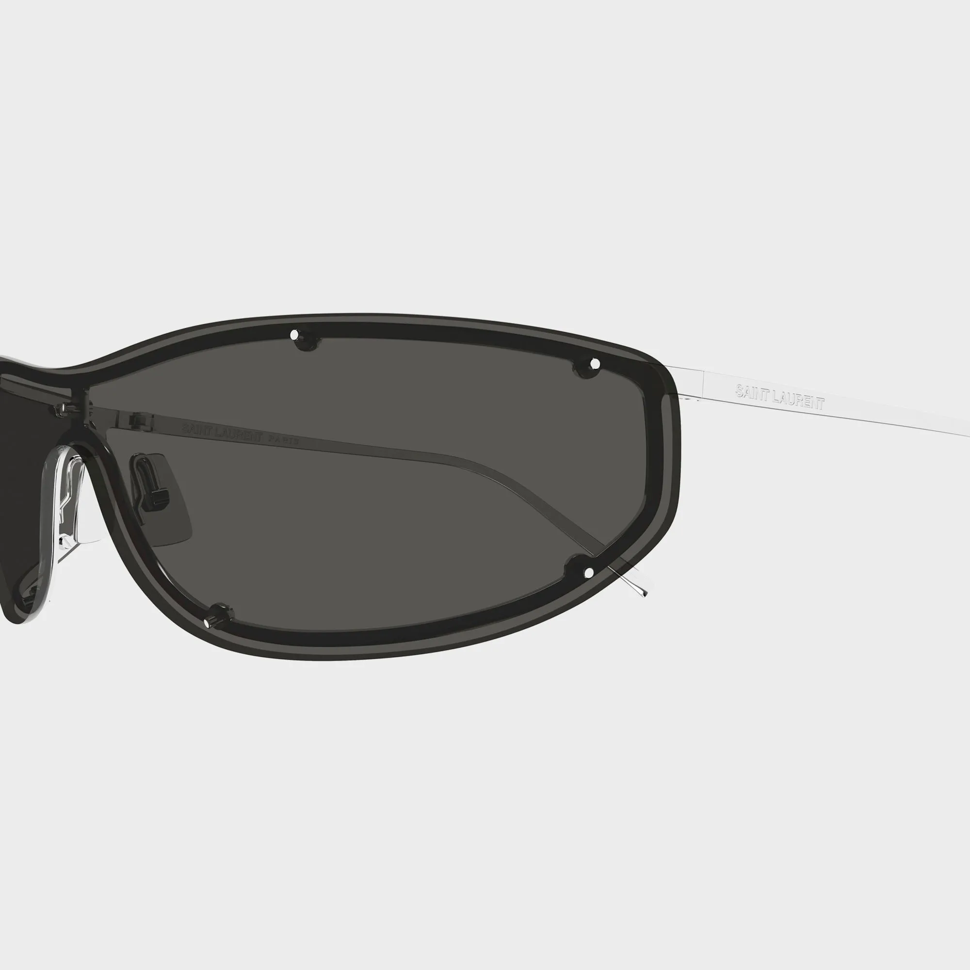 Saint Laurent Sunglass Unisex Metal - Silver / Grey sold by Kith product image thumbnail 3