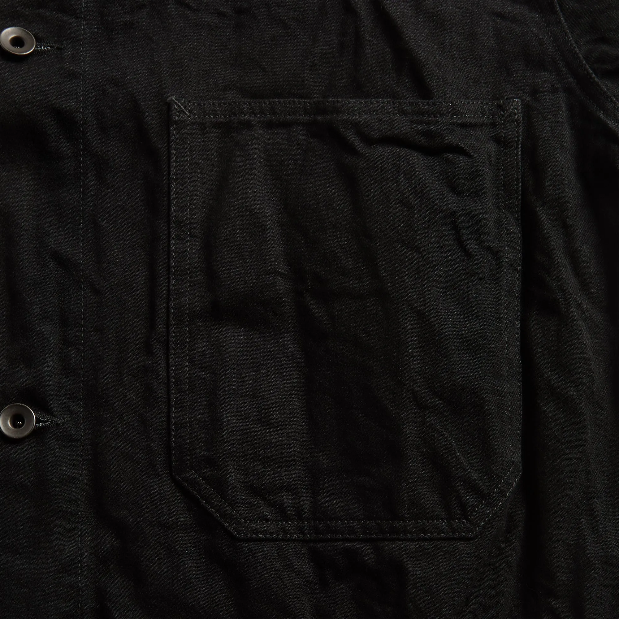 Studio Nicholson Nyle Crinkle Denim Jacket - Black sold by Kith product image thumbnail 3