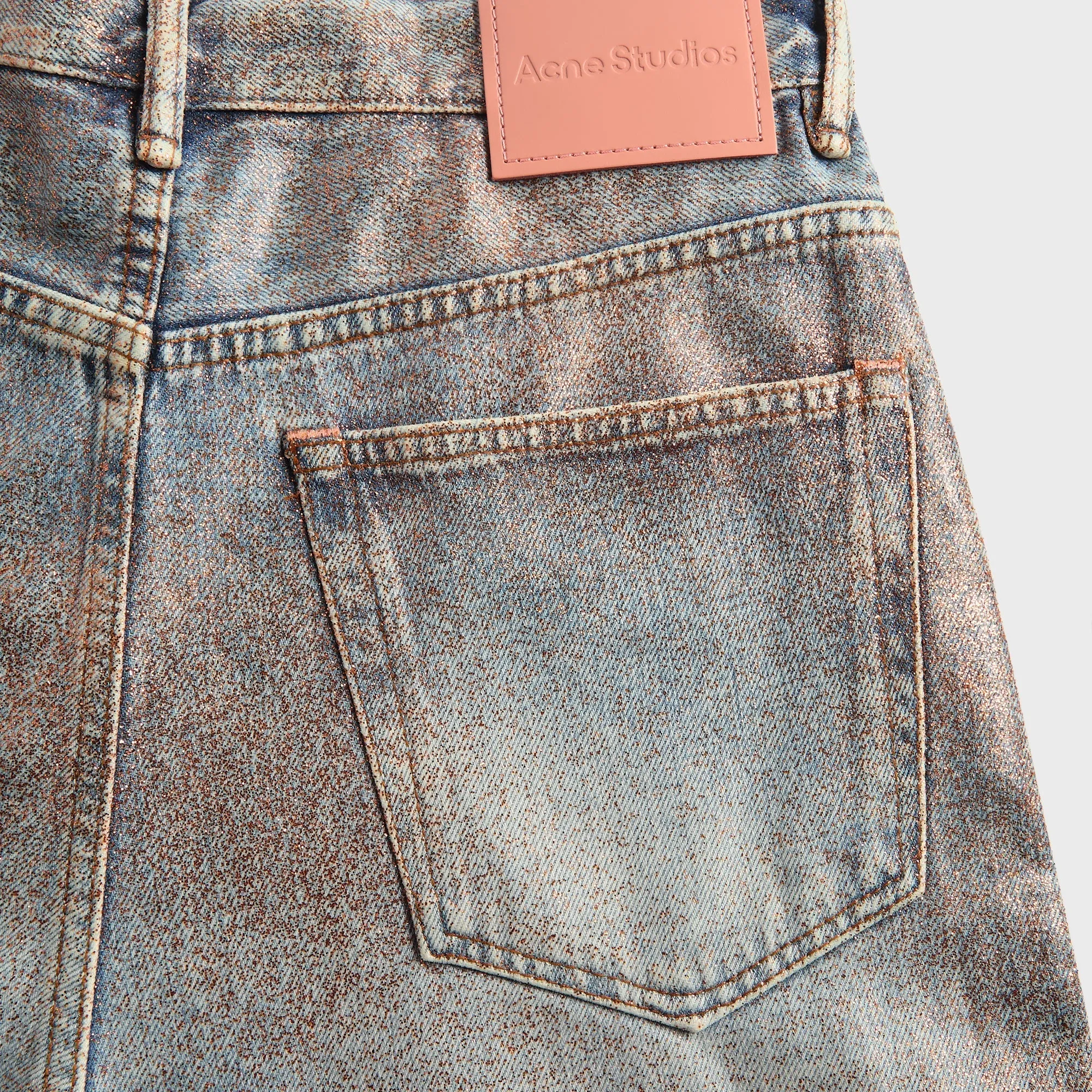 Acne Studios Denim Short - Rose Copper / Light Blue sold by Kith product image thumbnail 3