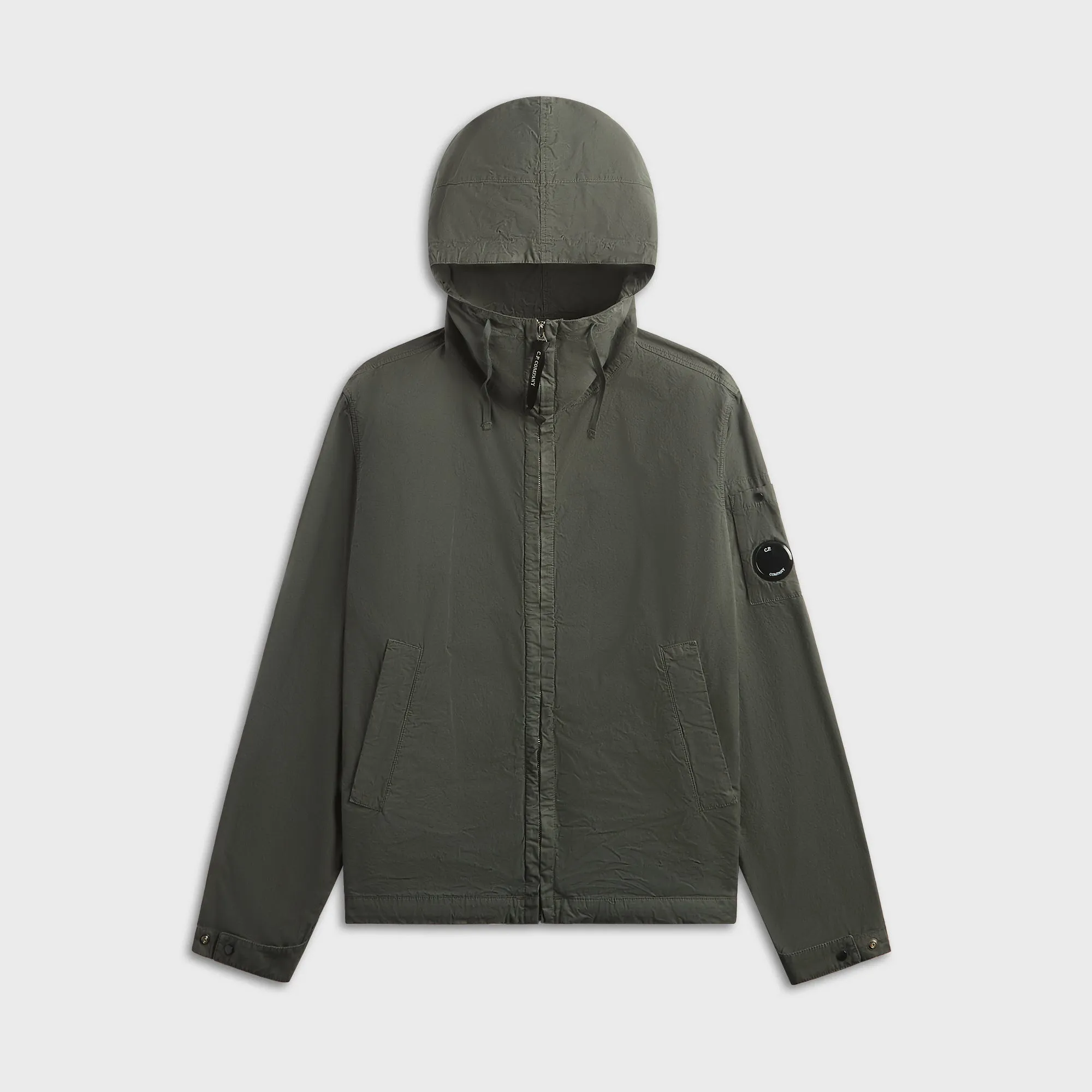 C.P. Company Micro-Reps Hooded Lens Jacket - Gunmetal sold by Kith