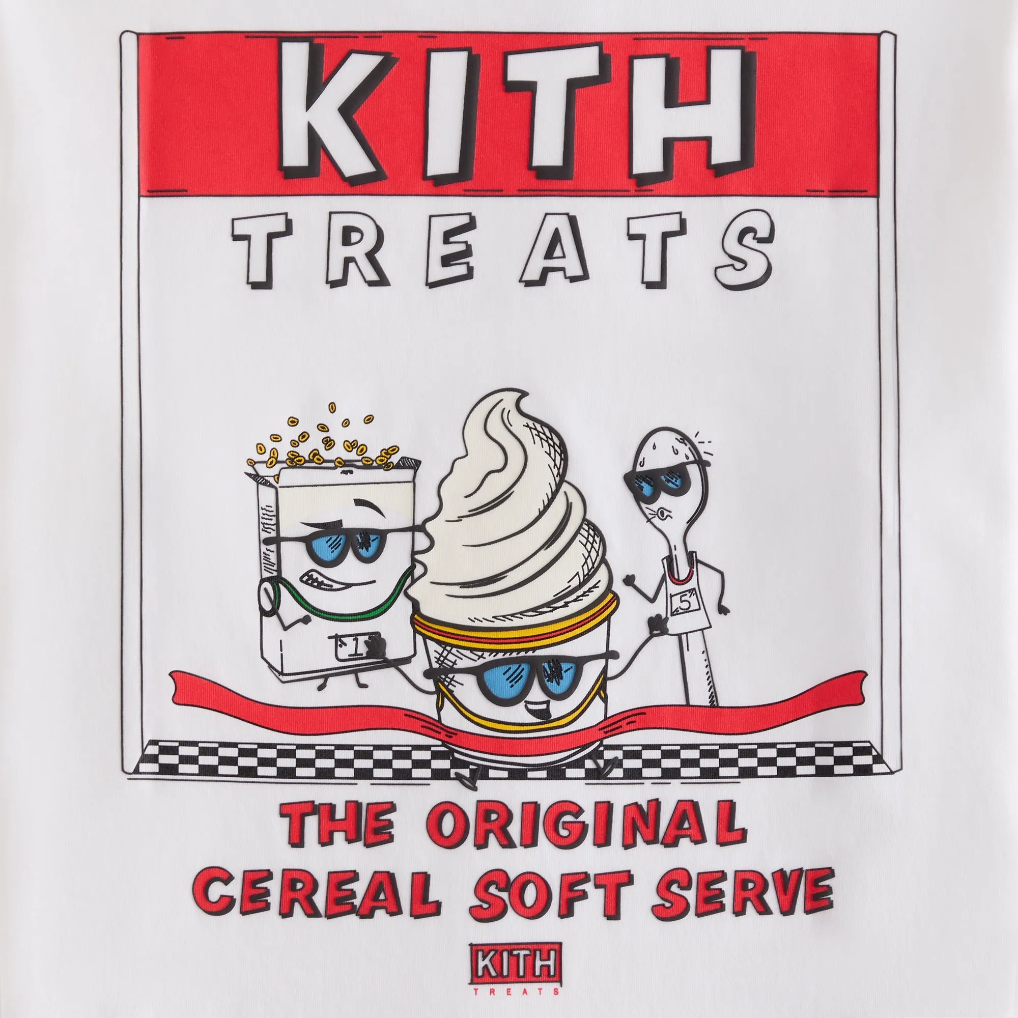 Kith Treats Finish Line Pocket Tee - White sold by Kith product image thumbnail 4