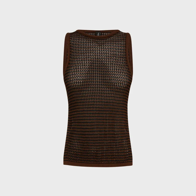 Bond Eye Asher Split Tank - Carob Black Stripe made by Bond-Eye