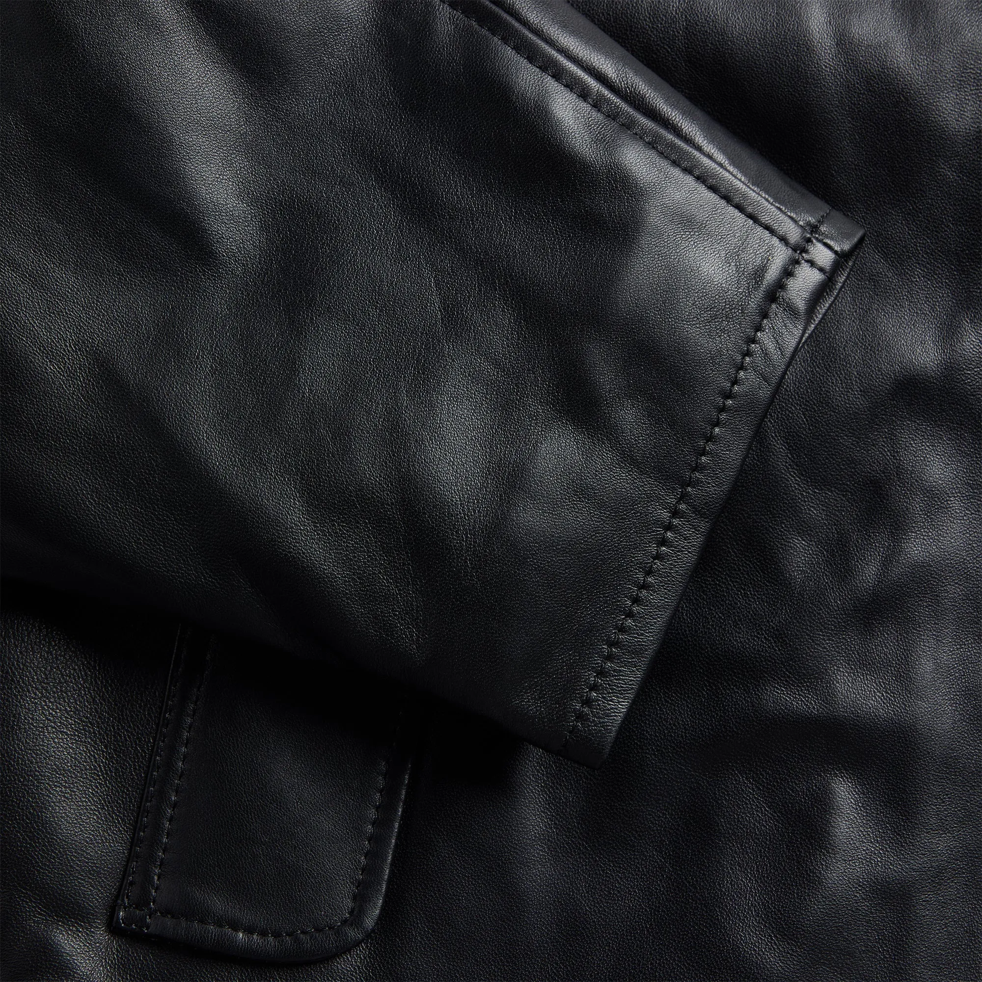 EB Denim Domenico Leather Bomber Jacket - Black sold by Kith product image thumbnail 3