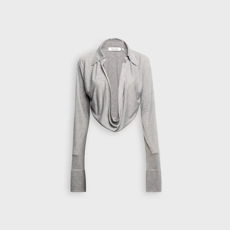 Aya Muse Feyra Top - Grey made by Aya Muse