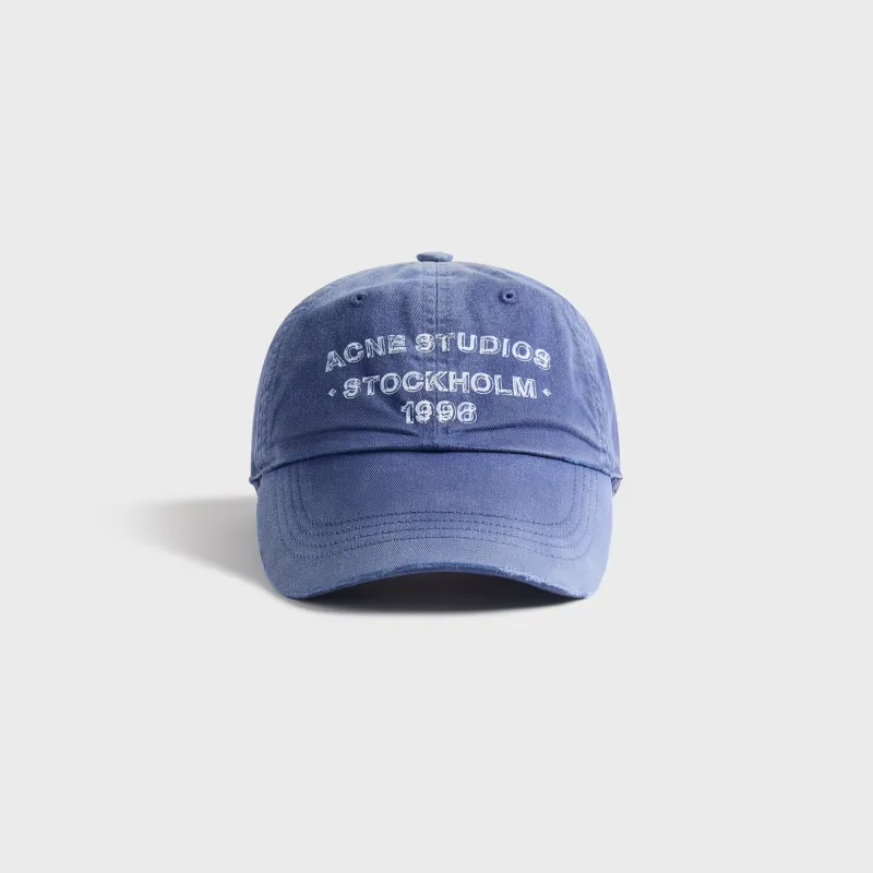 Acne Studios Washed Logo Cap - Navy made by Acne Studios
