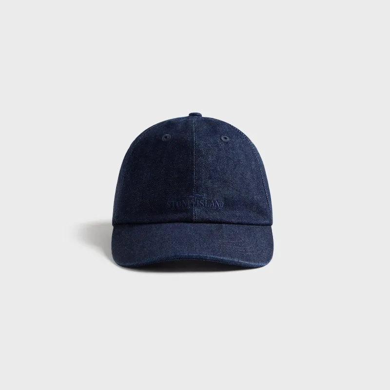Stone Island Baseball Cap - Blue Rinse made by Stone Island