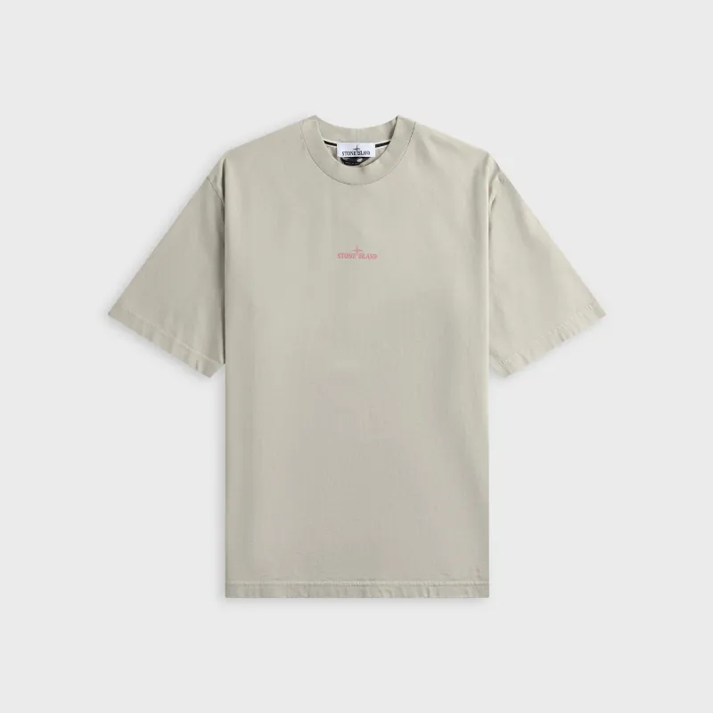 Stone Island Carlo Print Tee - Pearl Grey made by Stone Island