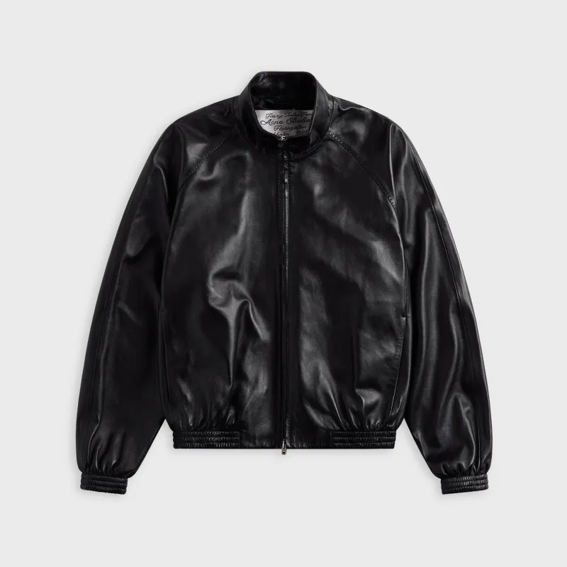 Acne Studios Leather Jacket - Black made by Acne Studios