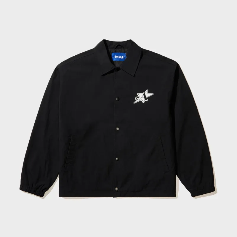 Awake NY LES Community Coaches Jacket - Black made by Awake