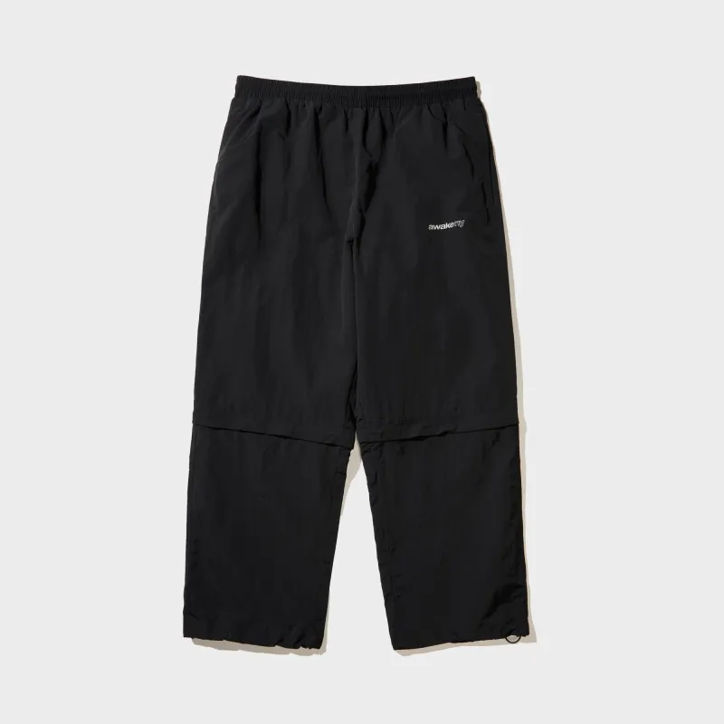 Awake NY Convertible Nylon Trackie - Black made by Awake