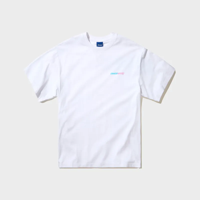 Awake NY Gradient Sport Tee - White made by Awake