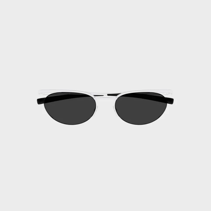 Saint Laurent Unisex 682 Sunglasses - Silver / Grey made by Yves Saint Laurent