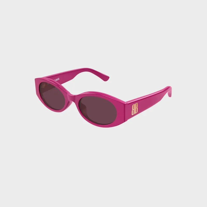 Balenciaga BB0477SA Recycled Acetate Sunglasses - Fuchsia / Violet made by Balenciaga