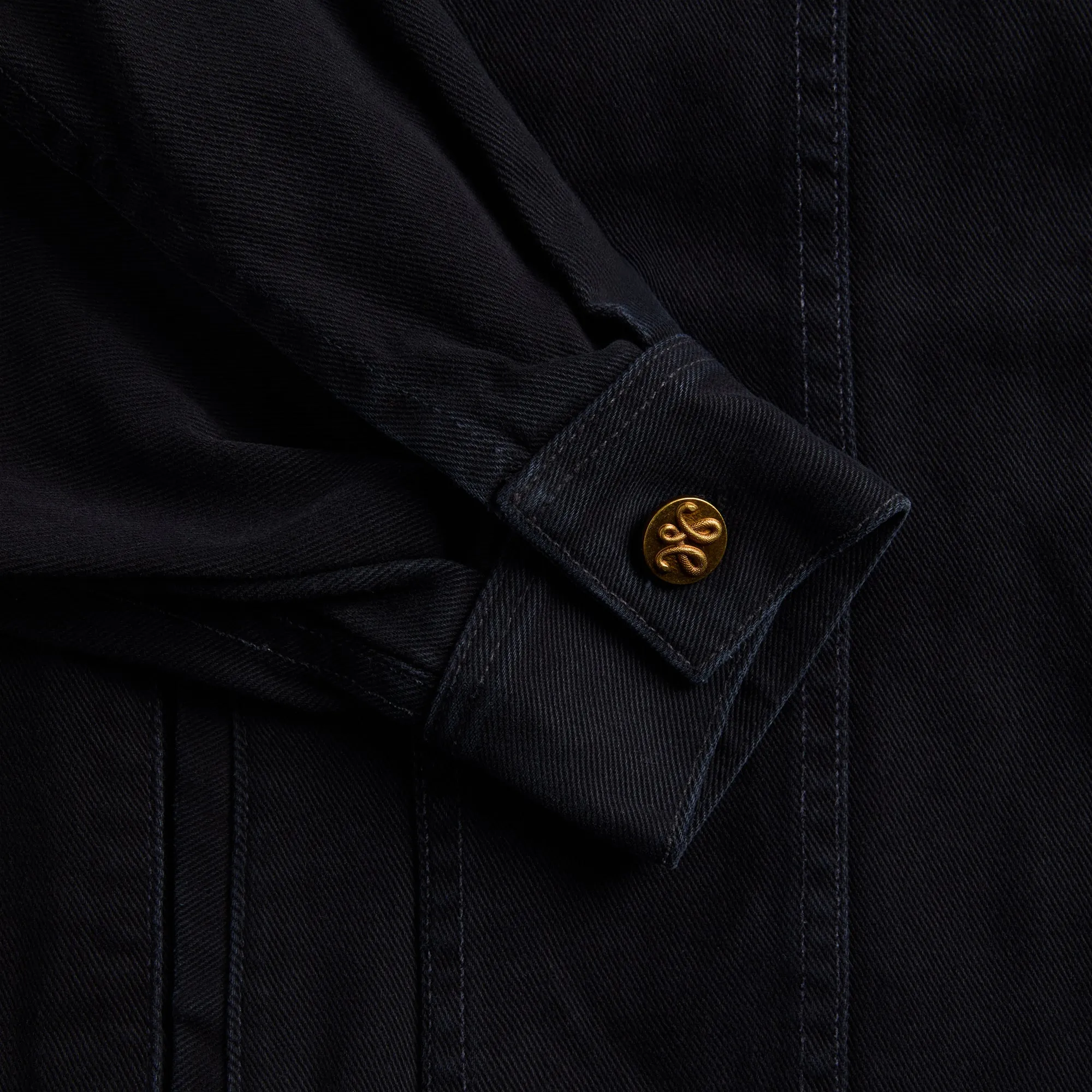 Willy Chavarria Chachi Denim Trucker Jacket - Black sold by Kith product image thumbnail 3
