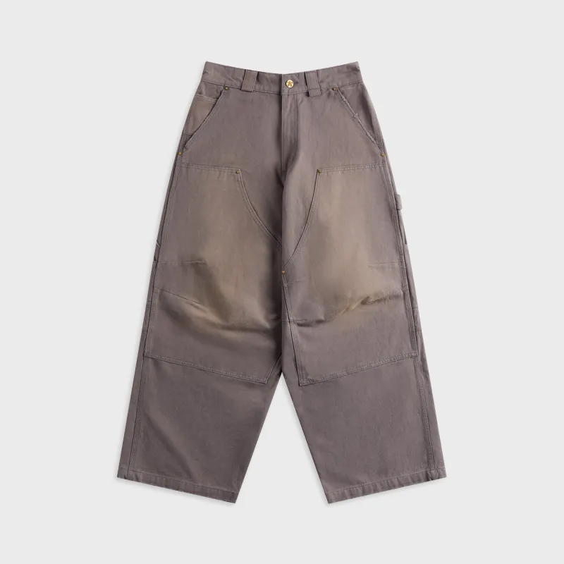 Willy Chavarria Stockton Double Knee Pant - Concrete made by Willy Chavarria