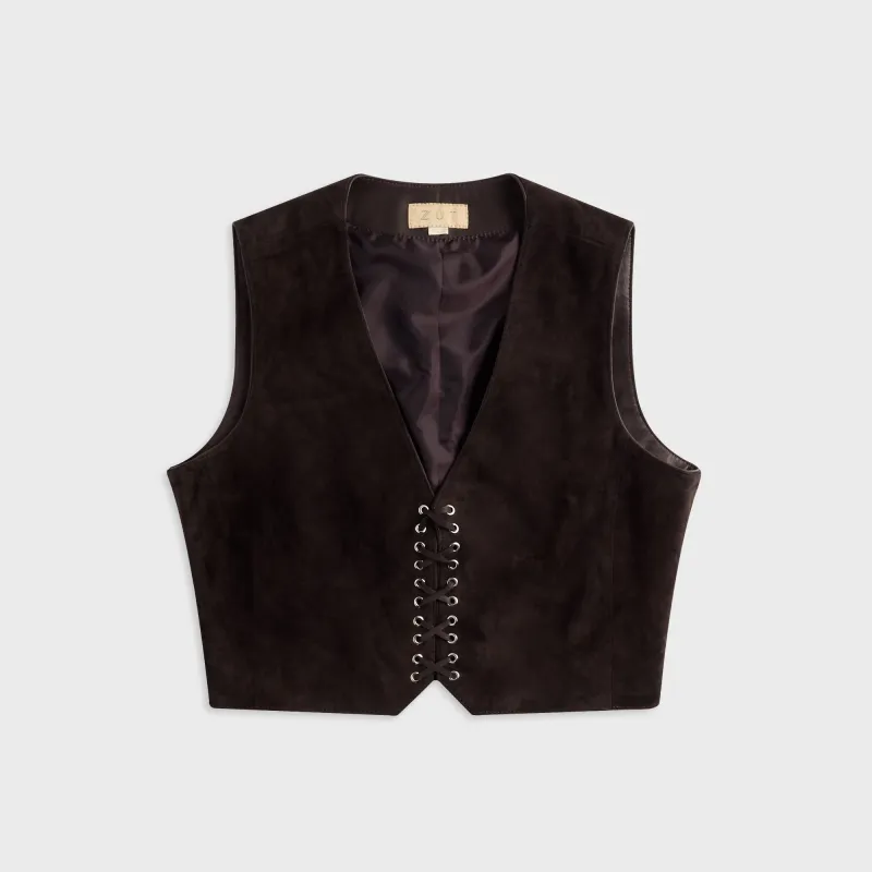 ZUT Galway Vest - Chocolate Brown made by Kith