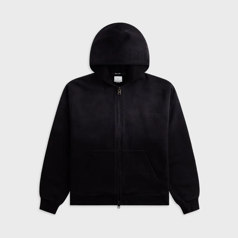 Ksubi Intruder Ekcess Zip Hoodie - Jet Black made by Ksubi