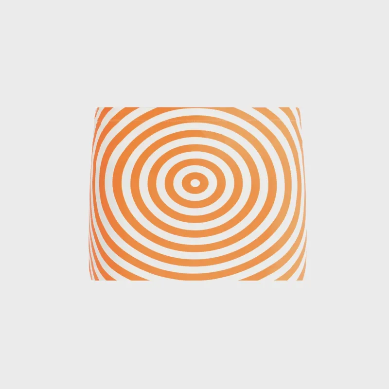 Jean Paul Gaultier Jersey Lycra Mini Skirt - Orange Printed Target made by Jean Paul Gaultier