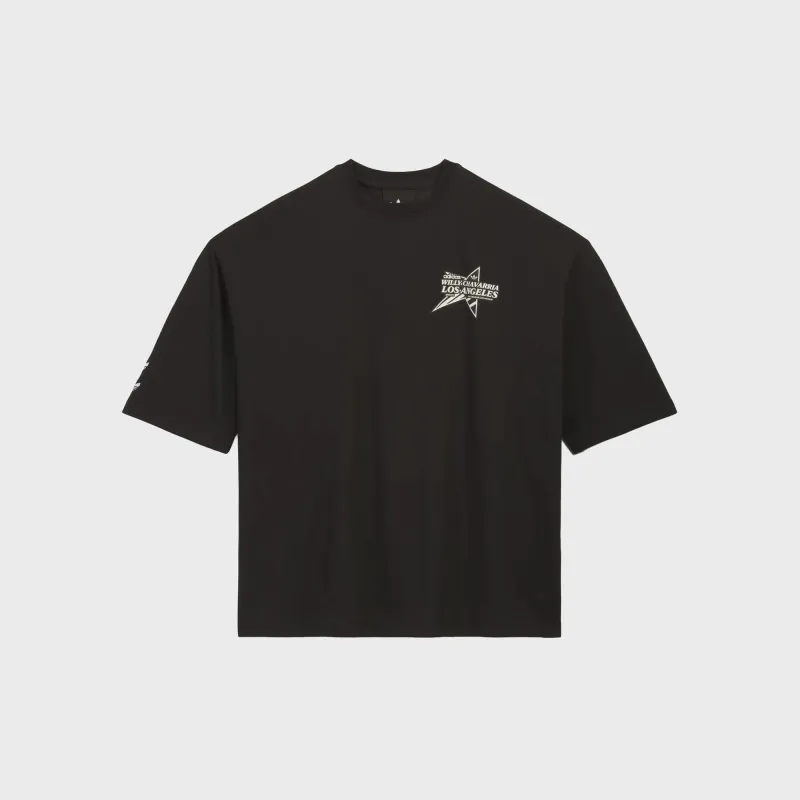 adidas x Willy Chavarria Star Logo Short Sleeve Tee - Black made by Adidas