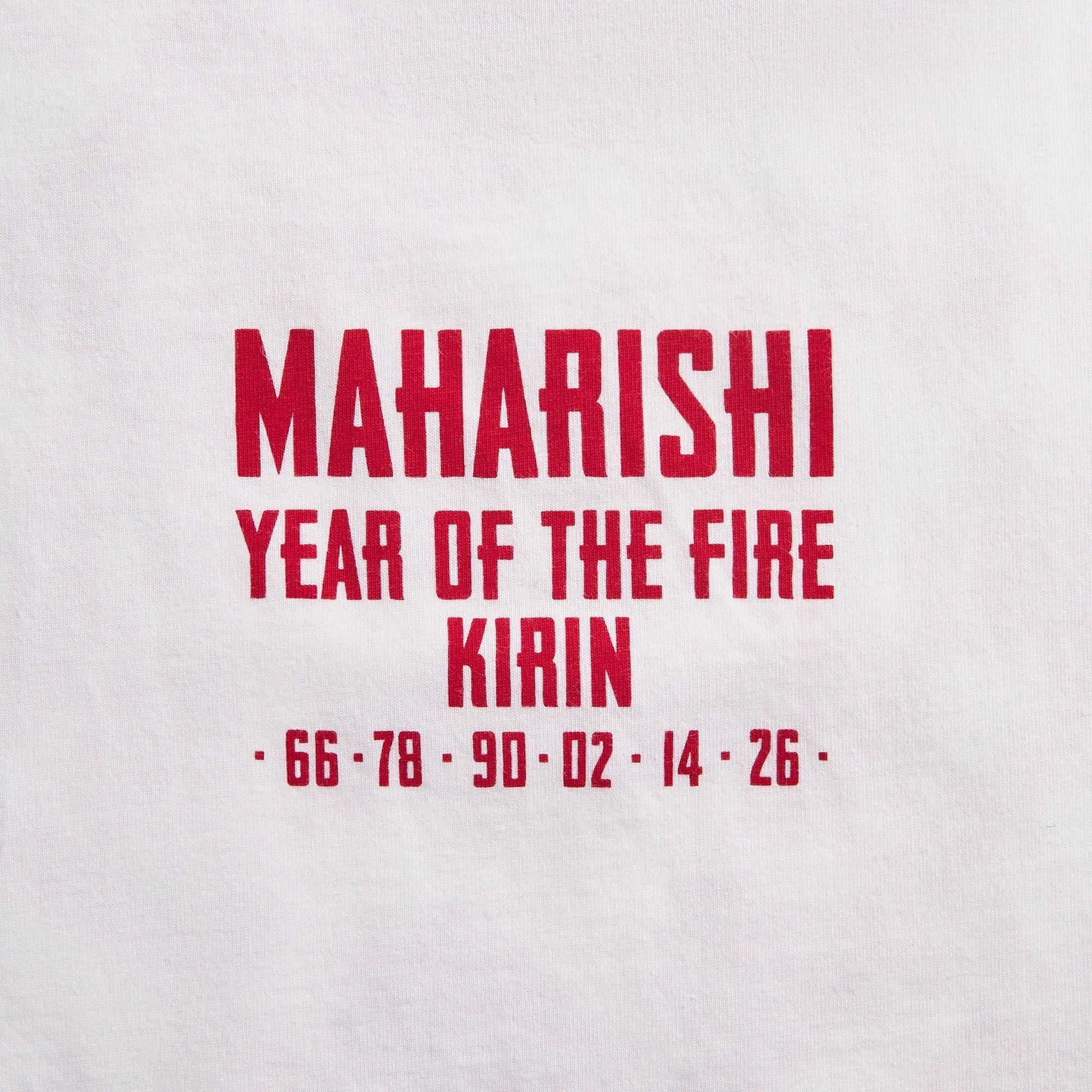 Maharishi 7238 Paper Cut Kirin Tee - White sold by Kith product image thumbnail 3