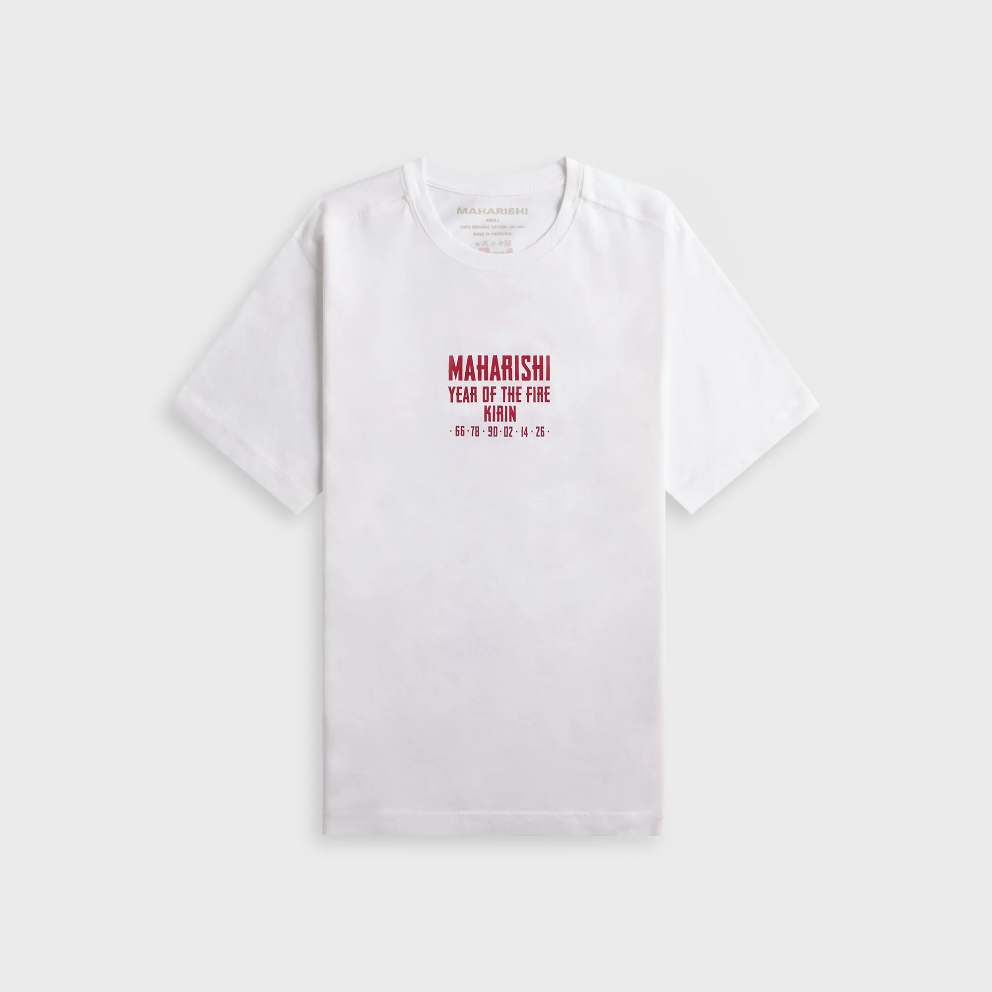 Maharishi 7238 Paper Cut Kirin Tee - White sold by Kith