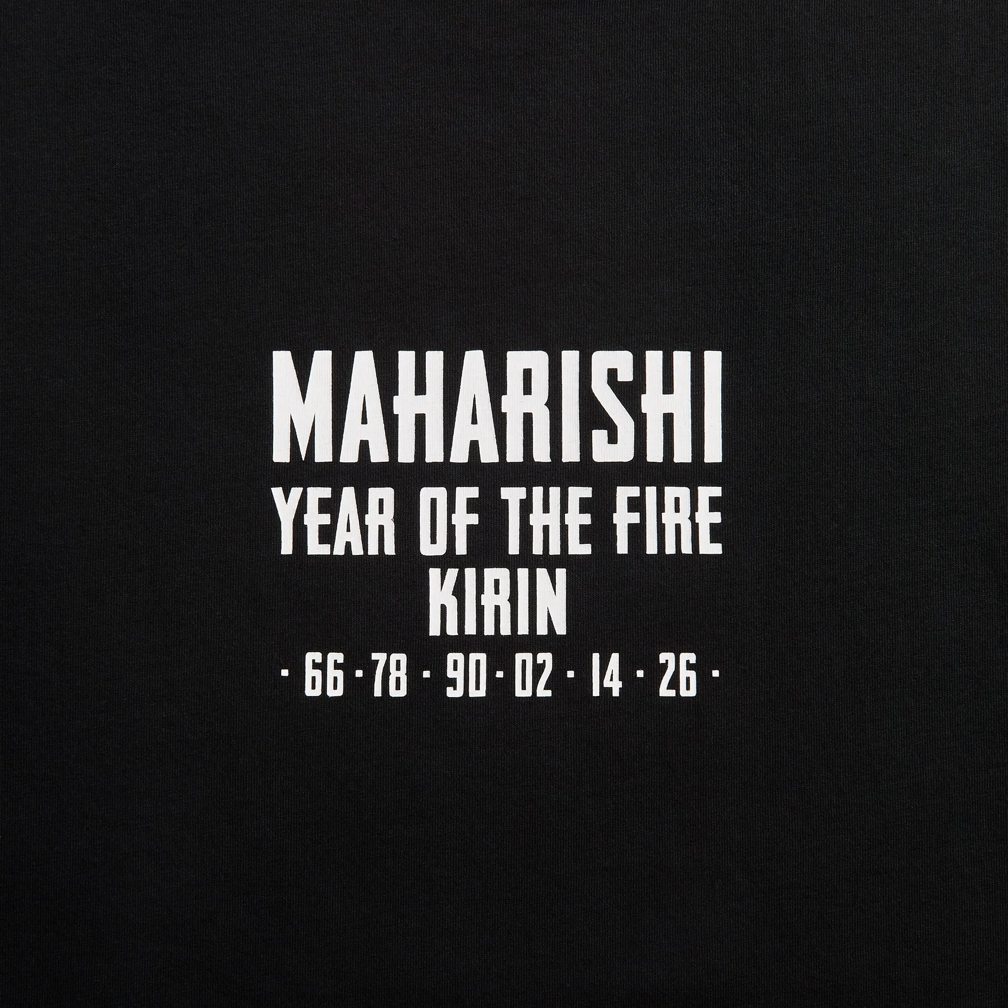 Maharishi 7238 Paper Cut Kirin Tee - Black sold by Kith product image thumbnail 3