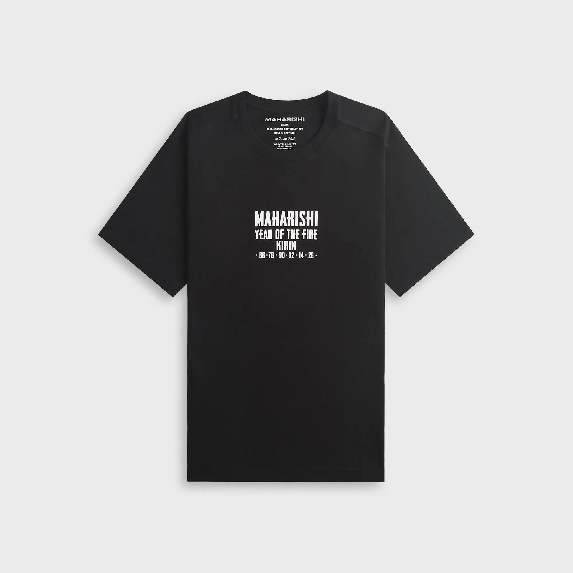 Maharishi 7238 Paper Cut Kirin Tee - Black sold by Kith