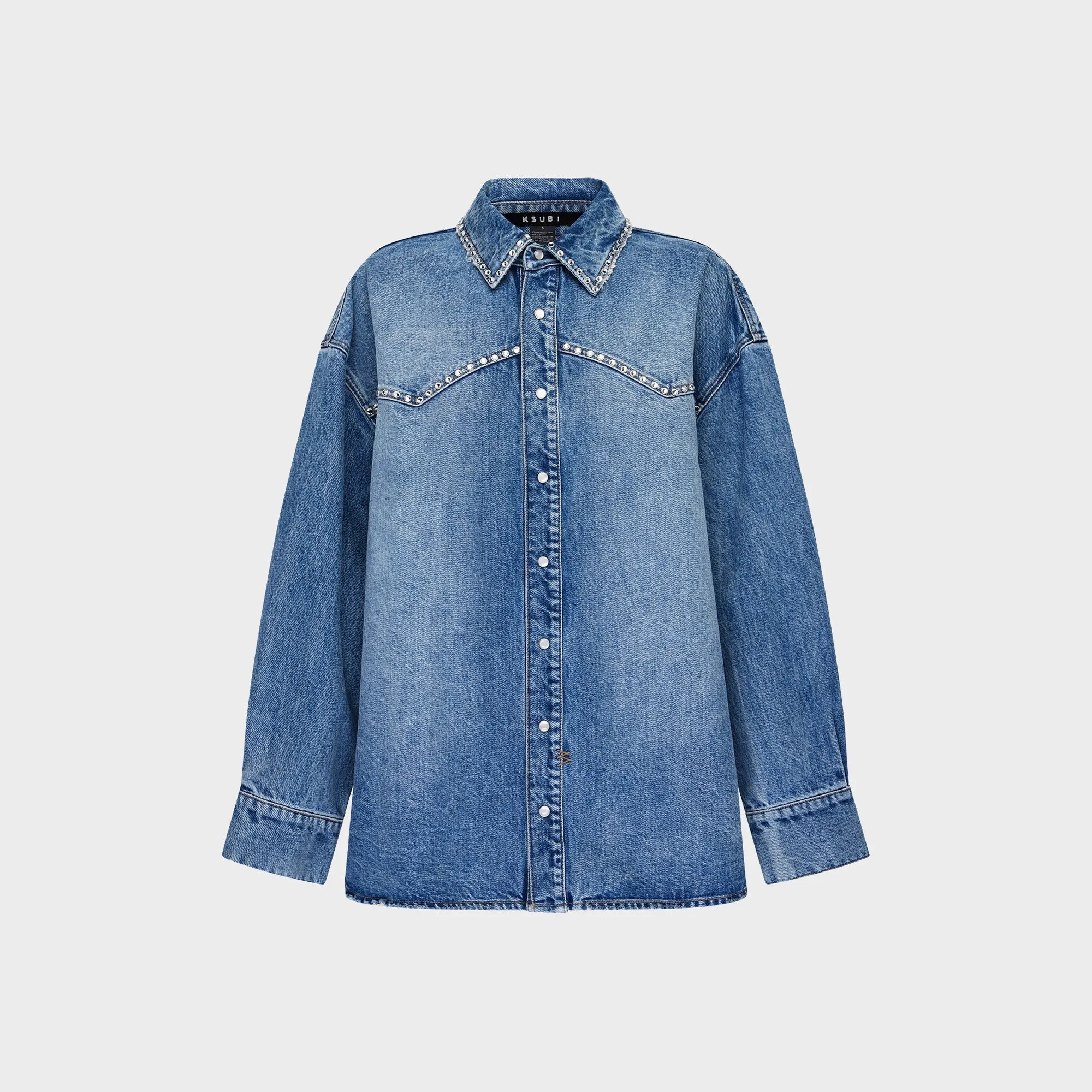 Ksubi Oversized Denim Shirt - Maverik Krystal sold by Kith