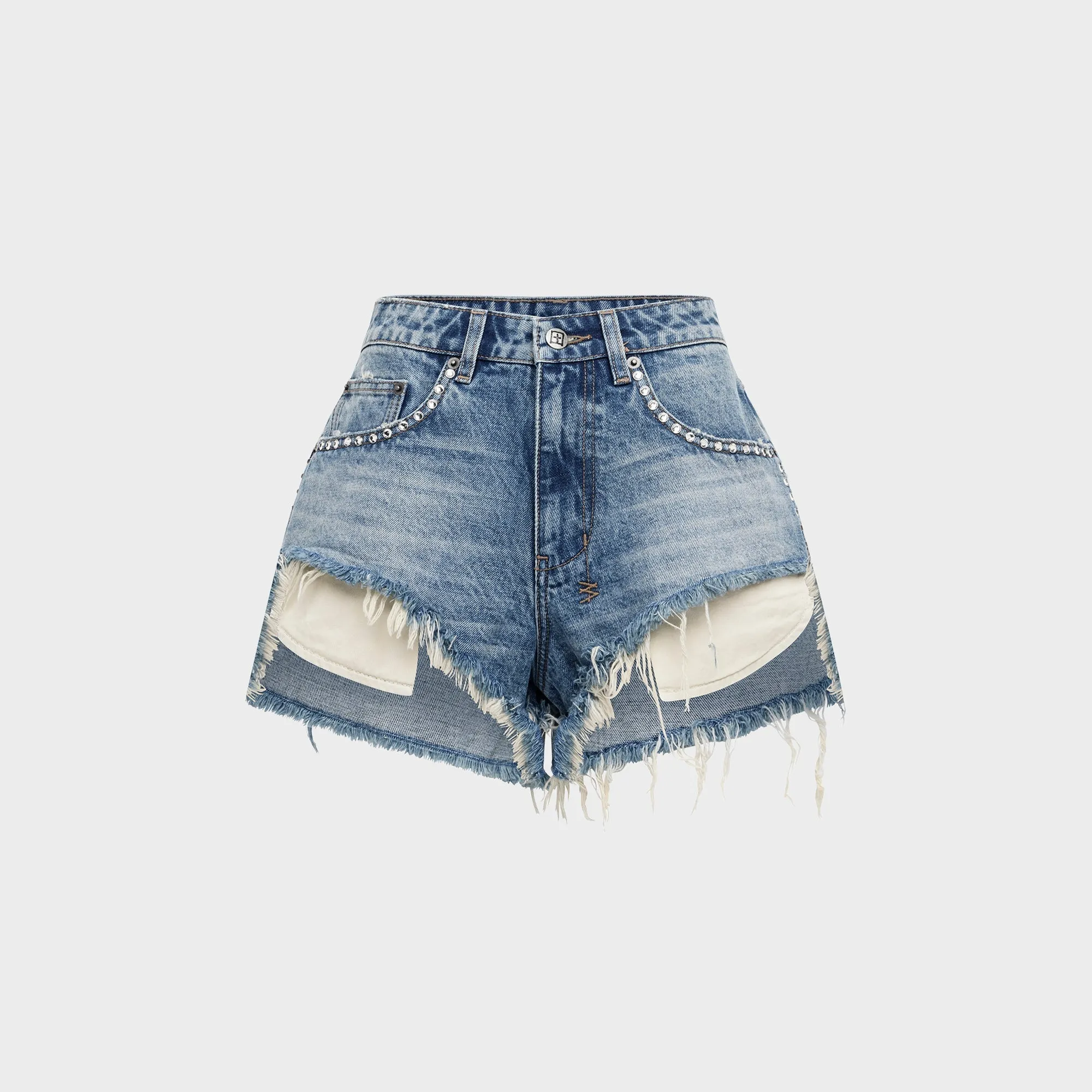 Ksubi Kut Off Denim Short - Maverick Krystal sold by Kith