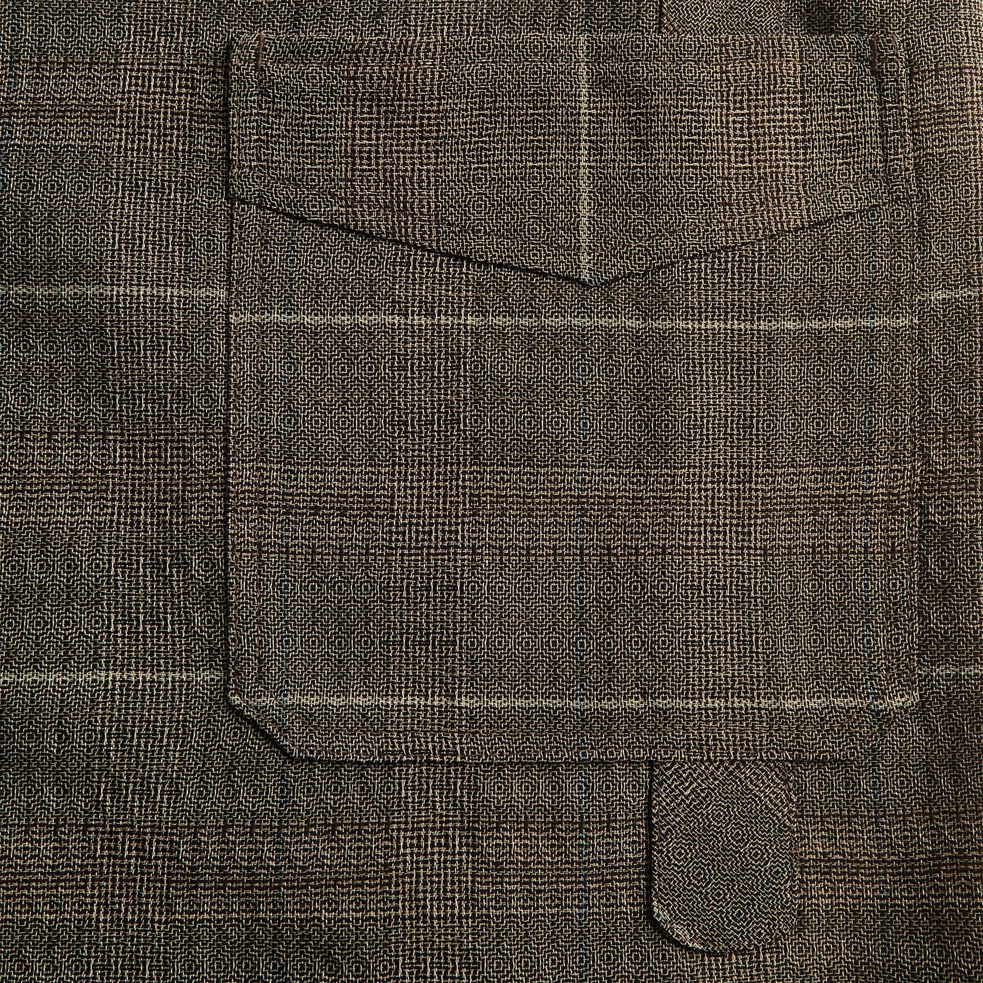 Kiko Kostadinov Mosaic Check Kyan Short - Taupe sold by Kith product image thumbnail 3