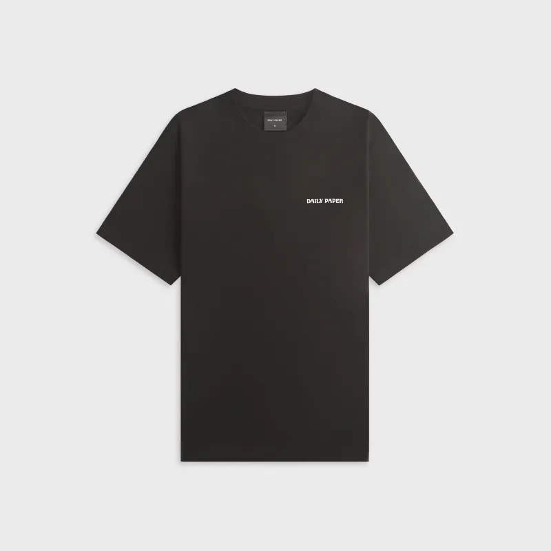 Daily Paper Chain Shield Short Sleeve Tee - Black made by Daily Paper