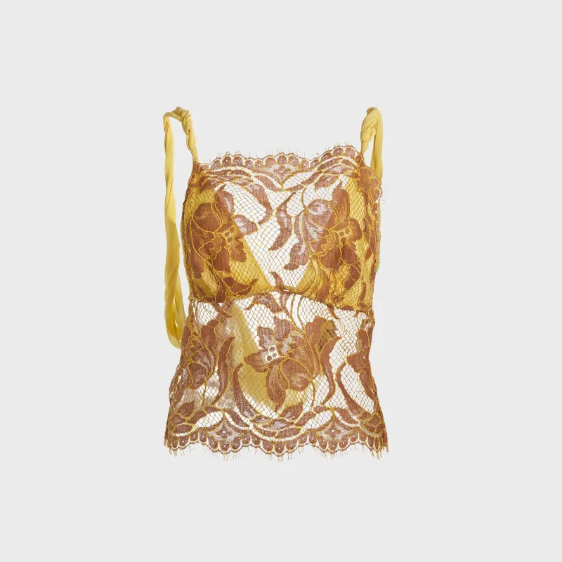 Christopher Esber Aluna Lace Draped Top - Zest made by Christopher Esber
