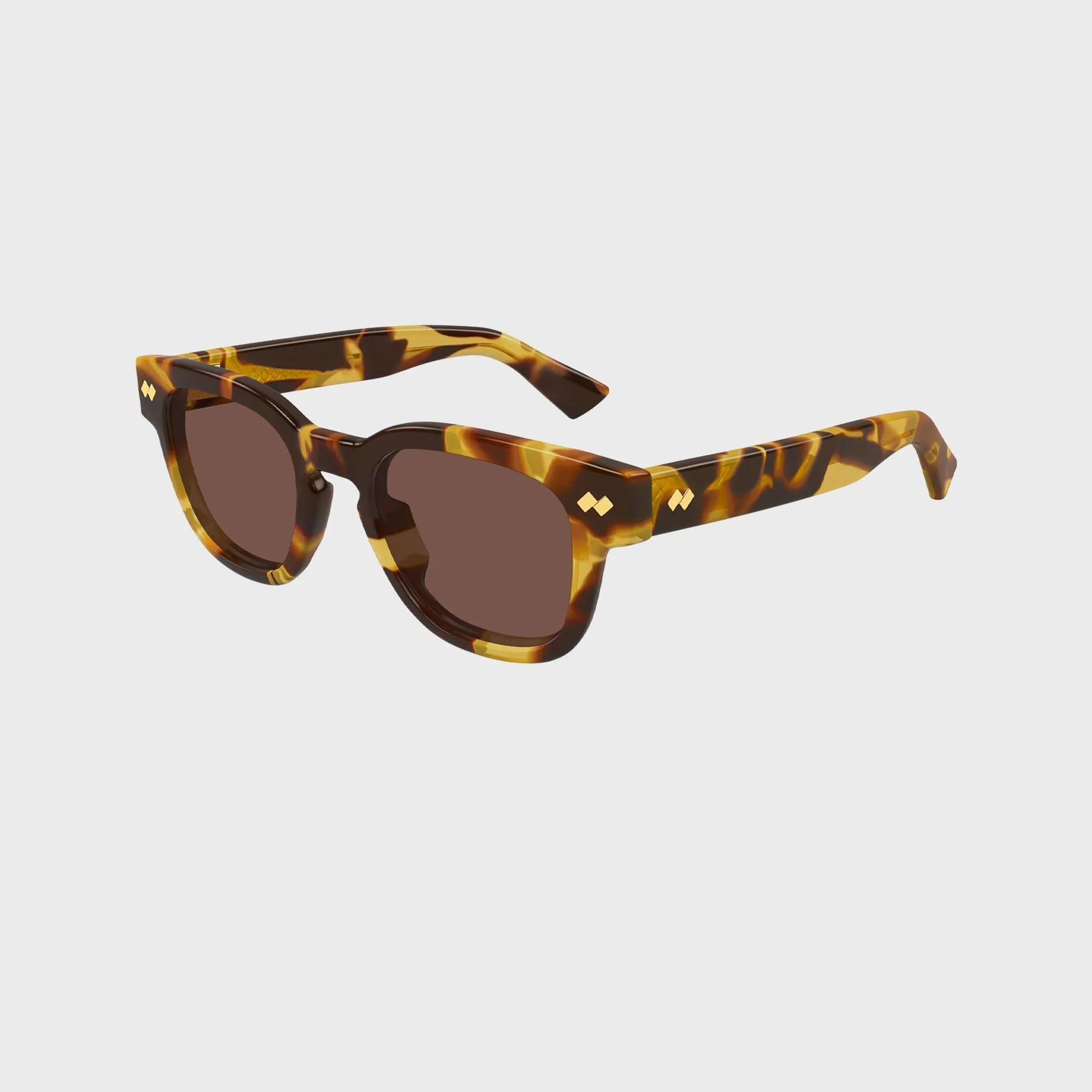Bottega Veneta Square Acetate Sunglasses - Havana / Brown sold by Kith product image thumbnail 2