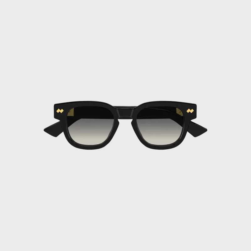 Bottega Veneta BV1441S Recycled Acetate Sunglasses - Black / Grey made by Bottega Veneta
