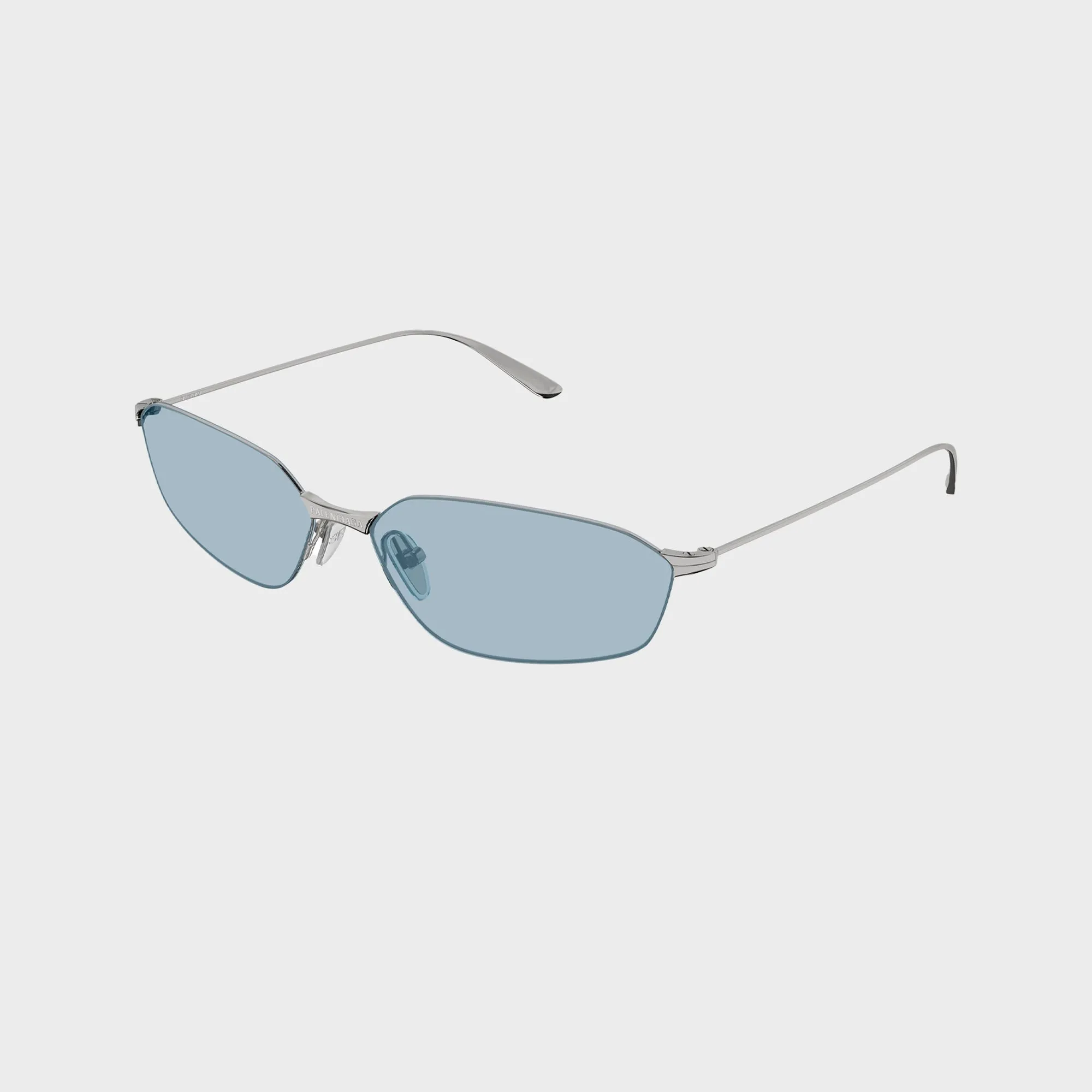 Balenciaga BB0412S Metal Sunglasses - Ruthenium / Light Blue sold by Kith product image thumbnail 2
