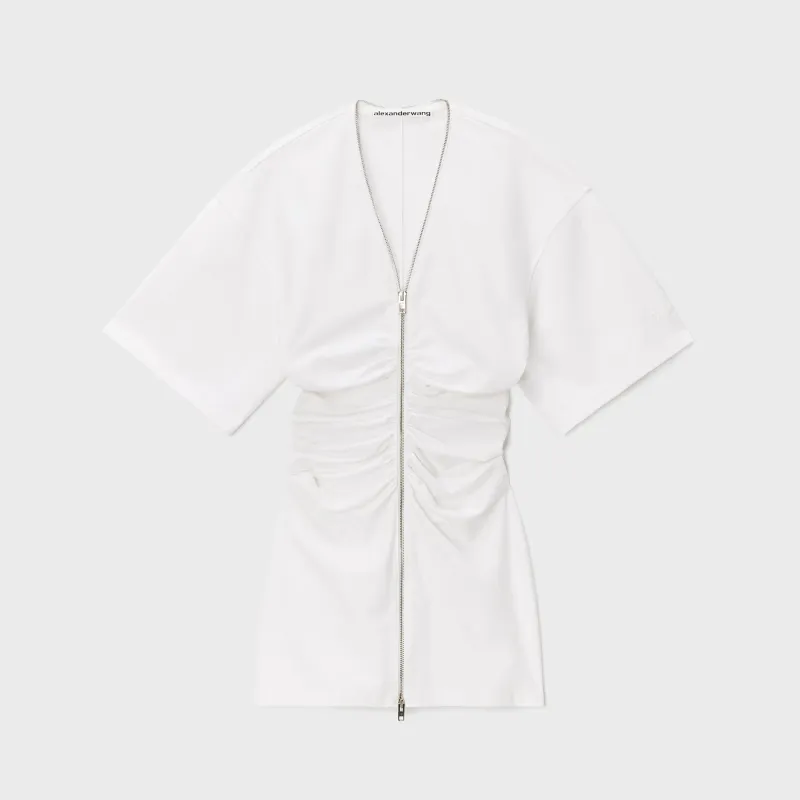Alexander Wang Zipper Tee Dress - White made by Alexander Wang