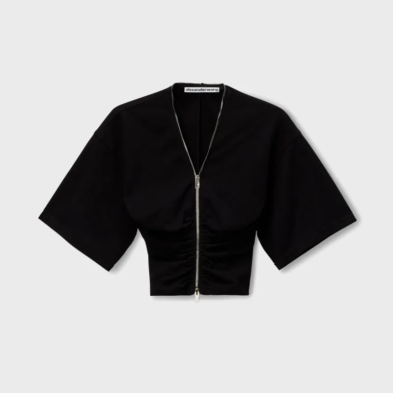 Alexander Wang Zipper Tee - Black made by Kith