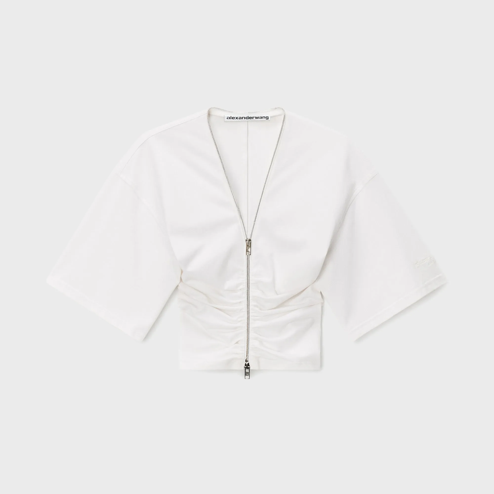 Alexander Wang Gathered Tee - White sold by Kith