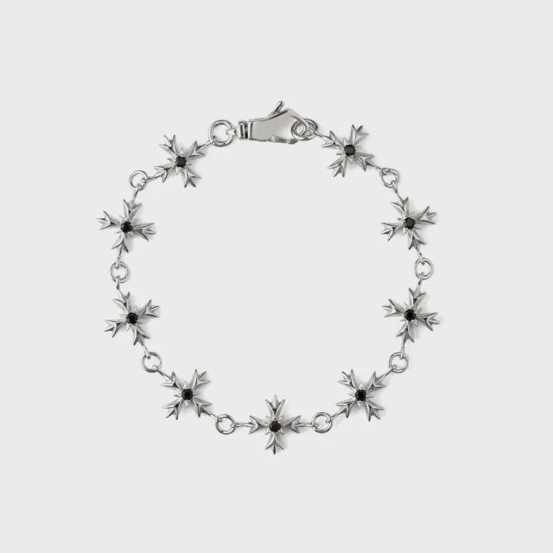 Emanuele Bicocchi Zirconia Crest Bracelet - Black made by Kith